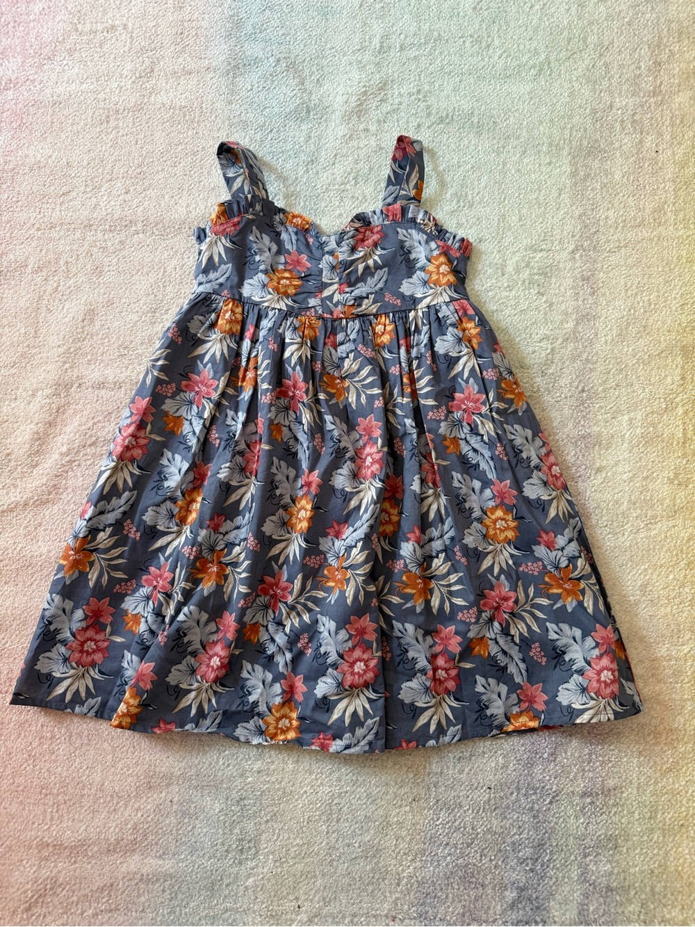 Janie and Jack Blue Floral Sleeveless Sun Dress - NWT - Size 7